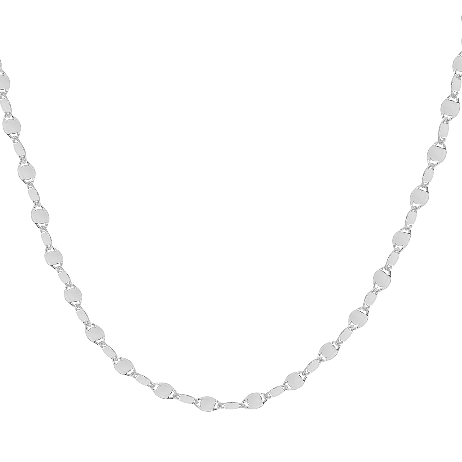 Sterling Silver 2.6mm Flat Mirror Link Chain 18 Inch 7620284 7
