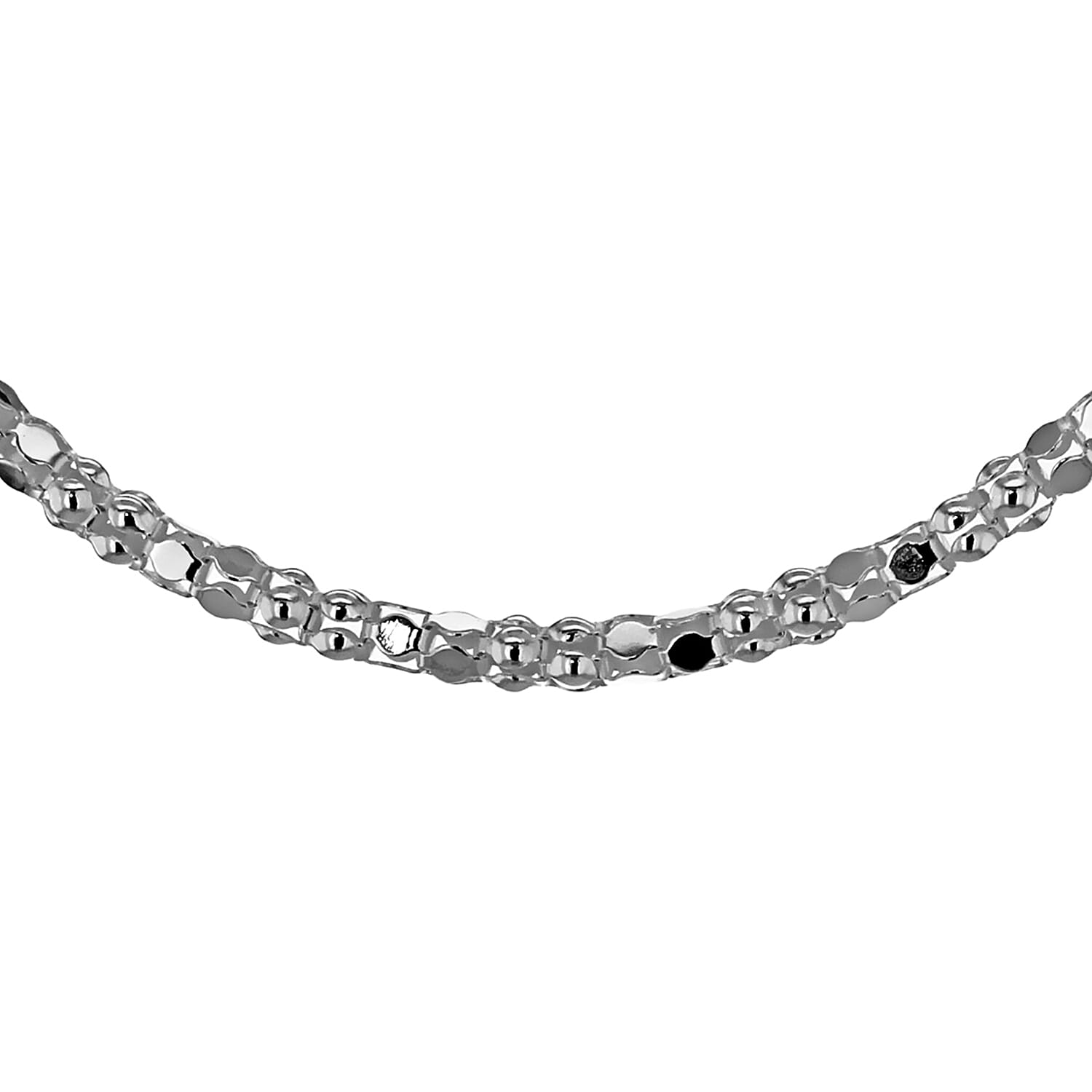 Sterling Silver Mirror Popcorn Chain 18 Inch 7620333 0