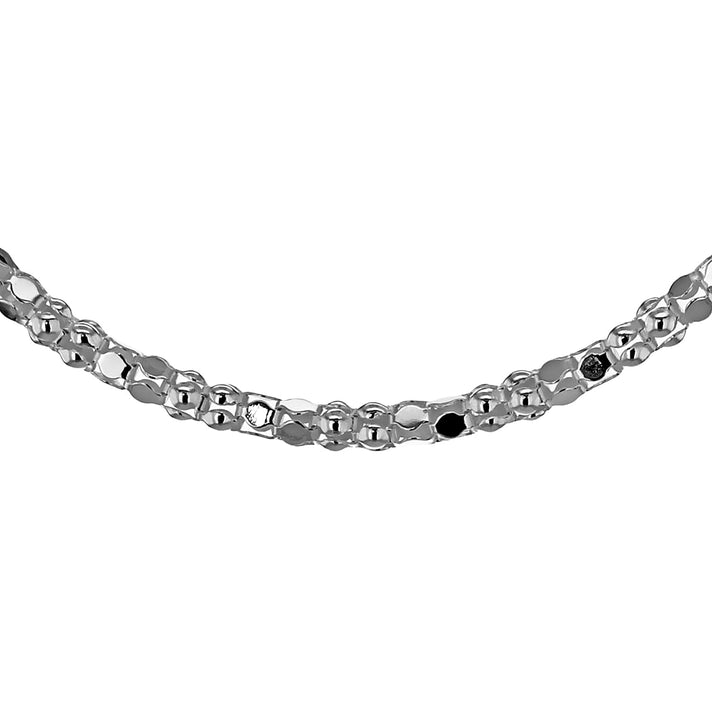 Sterling Silver Mirror Popcorn Chain 18 Inch 7620333 1