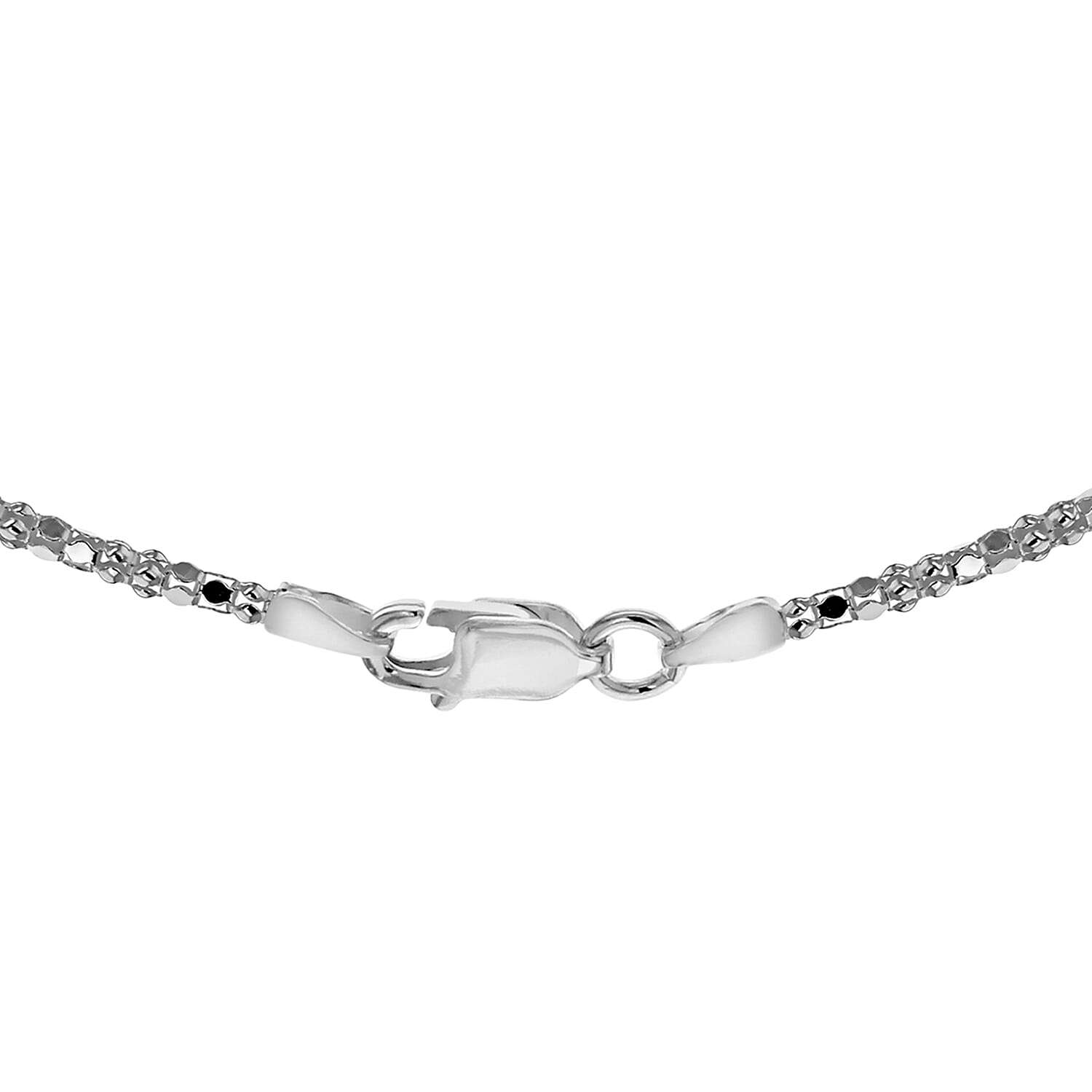 Sterling Silver Mirror Popcorn Chain 18 Inch 7620333 2