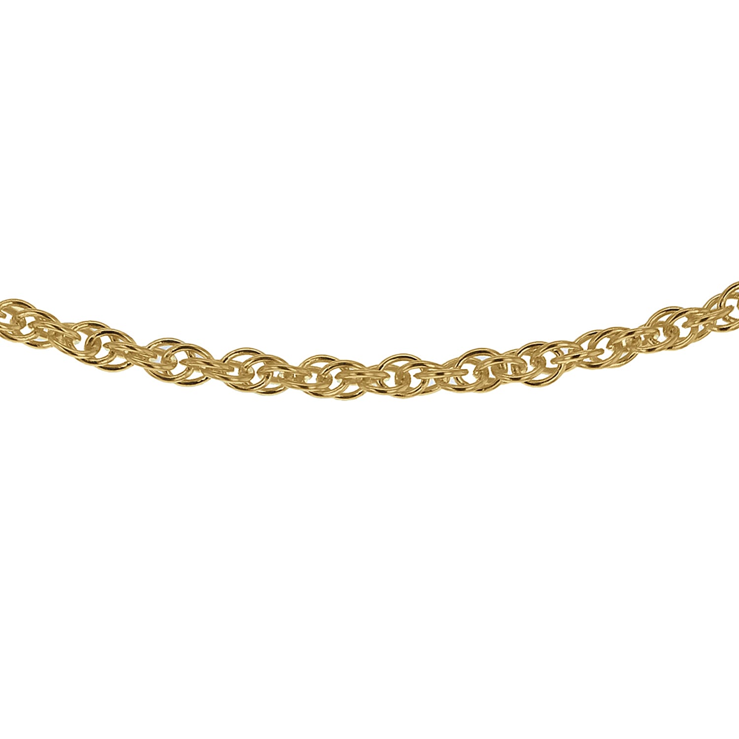 Sterling Silver Yellow Gold Plated 1.8mm Prince of Wales Chain 18 Inch 7620346 0