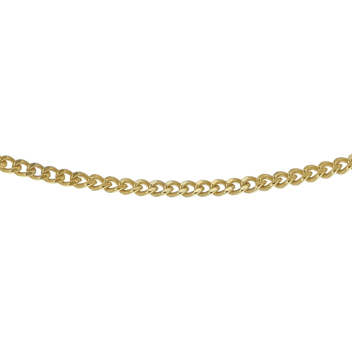 Sterling Silver Yellow Gold Plated Adjustable Heart Slider 35 PG Curb Chain 18 Inch 7620558 0