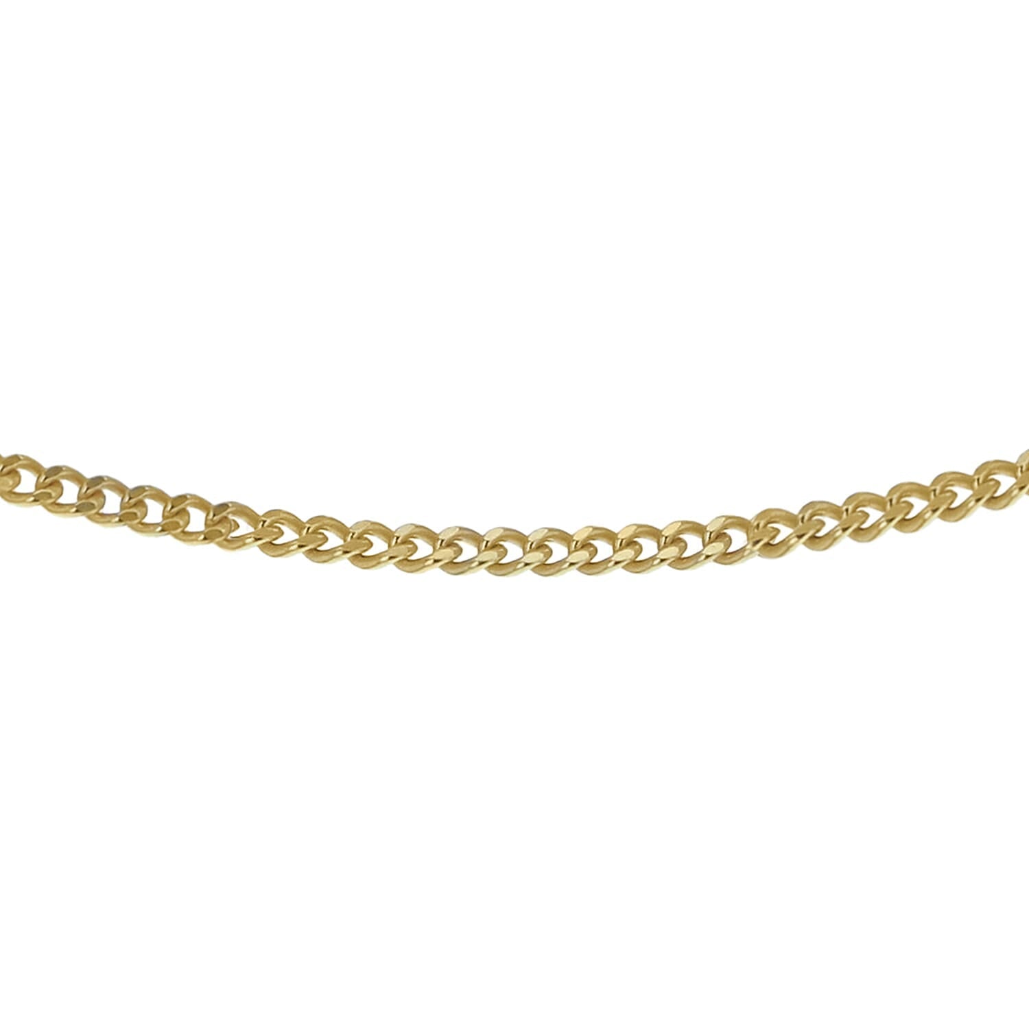 Sterling Silver Yellow Gold Plated Adjustable Heart Slider 35 PG Curb Chain 18 Inch 7620558 0