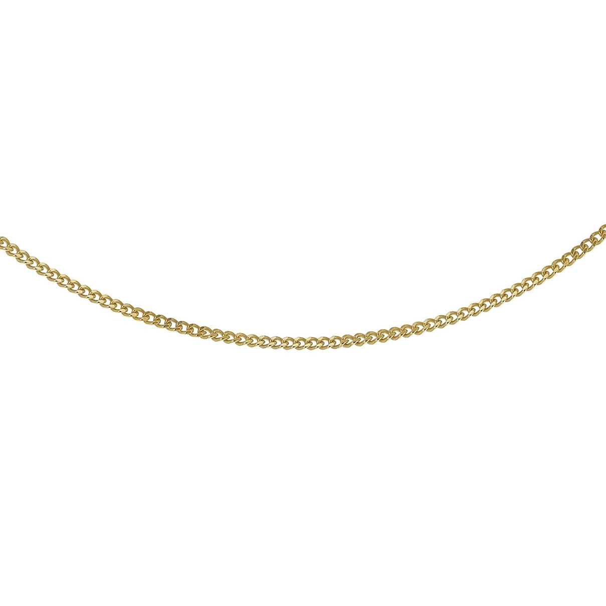 Sterling Silver Yellow Gold Plated Adjustable Heart Slider 35 PG Curb Chain 18 Inch 7620558 1