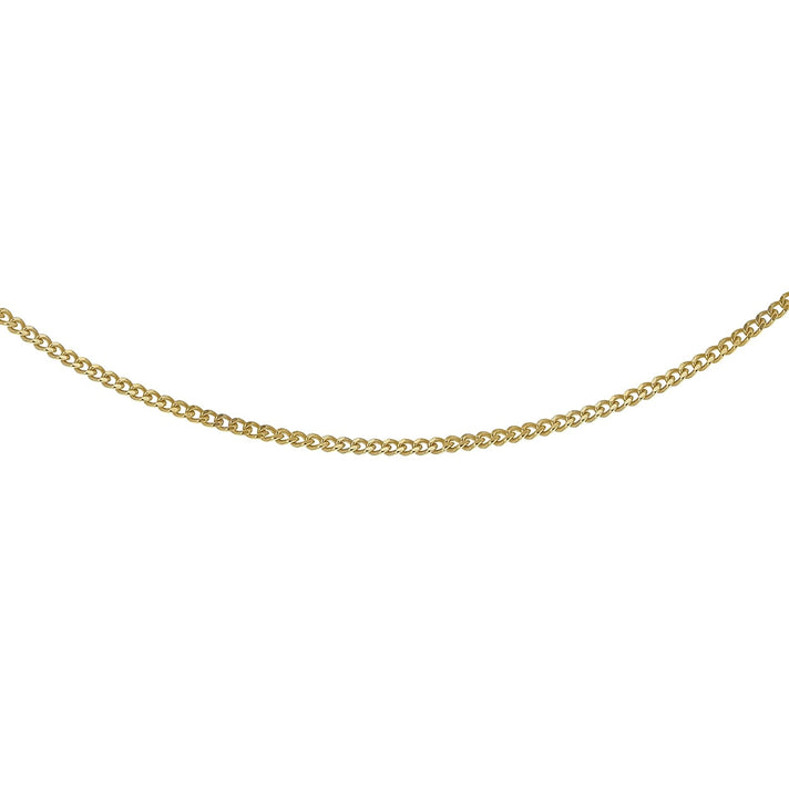 Sterling Silver Yellow Gold Plated Adjustable Heart Slider 35 PG Curb Chain 18 Inch 7620558 2