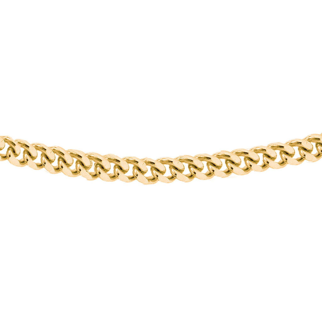 Sterling Silver Panza Curb Chain (Size - 18) with Spring Ring Clasp