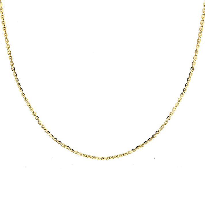 Sterling Silver Yellow Gold Plated Trace Chain 18 Inch 7620734 2
