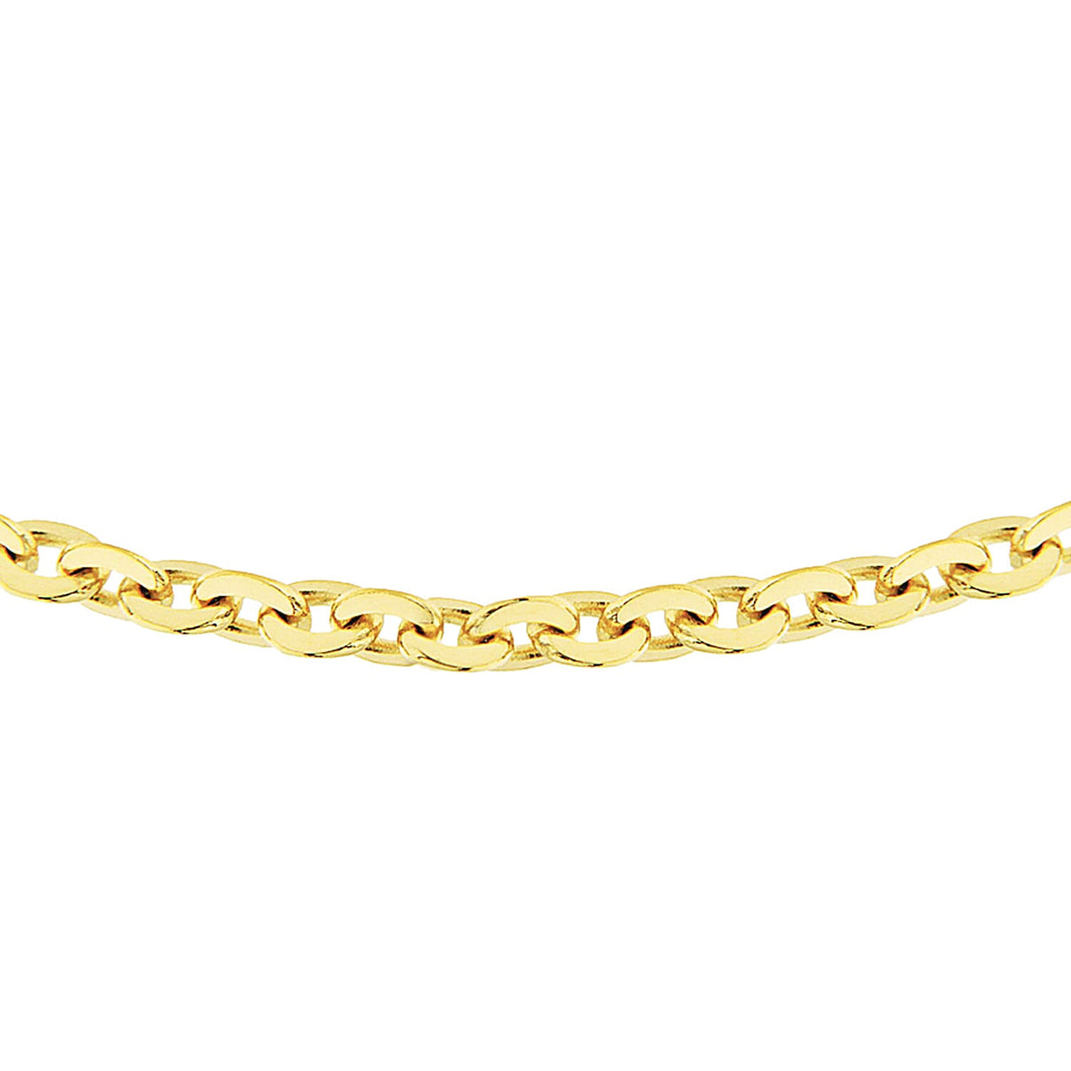 Sterling Silver Yellow Gold Plated Trace Chain 18 Inch 7620778 0