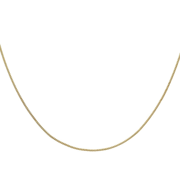 Sterling Silver 1 Micron Yellow Gold Plated Heart Curb Chain 18 Inch 7620829 2
