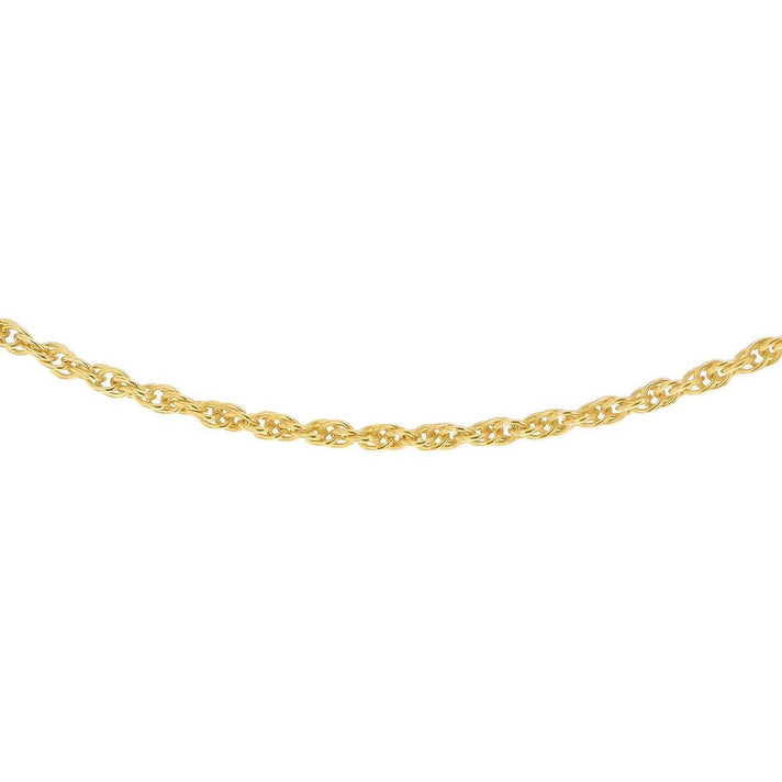 Sterling Silver Yellow Gold Plated Prince of Wales Chain 18 Inch 7620832 1