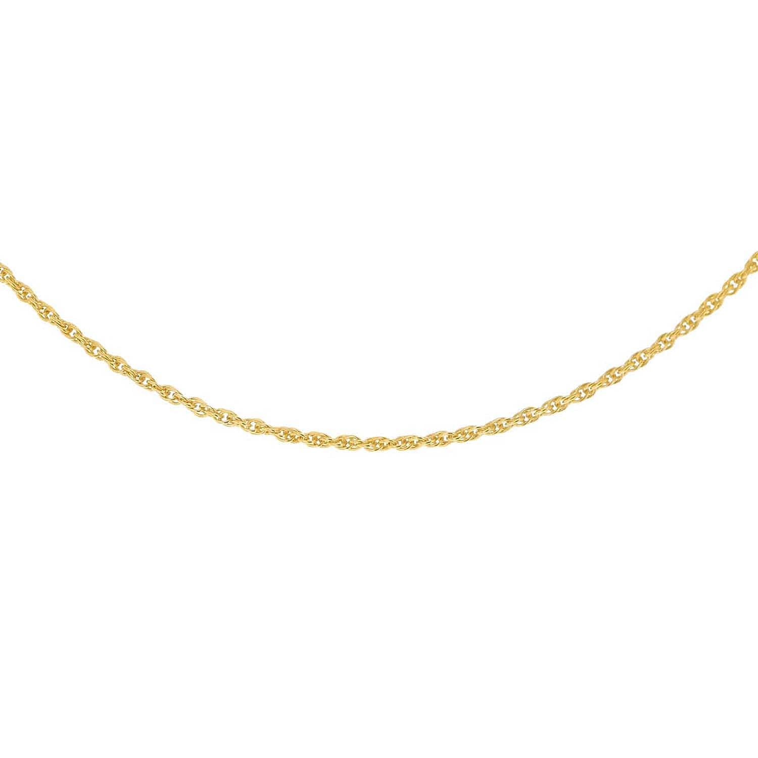 Sterling Silver Yellow Gold Plated Prince of Wales Chain 18 Inch 7620832 1