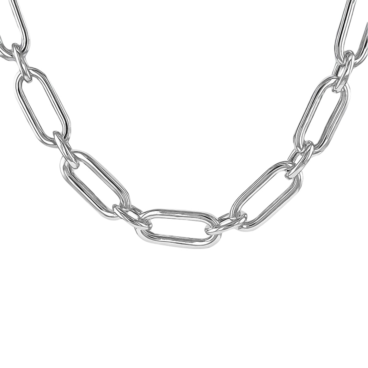 Sterling Silver Rolo Paper Clip Chain (Size - 18), Silver Wt 16.40 GM 7688100 1
