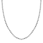 NY Closeout Deal - Sterling Silver Diamond Cut Ball Chain (Size - 18)