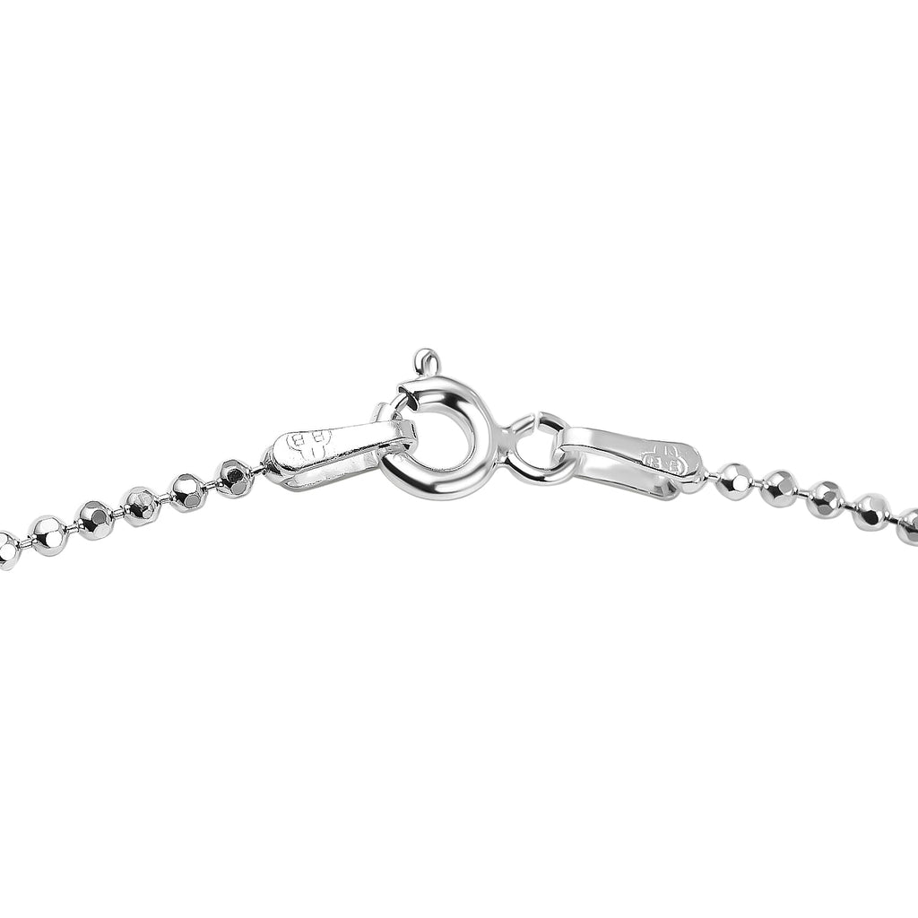 NY Closeout Deal - Sterling Silver Diamond Cut Ball Chain (Size - 18)