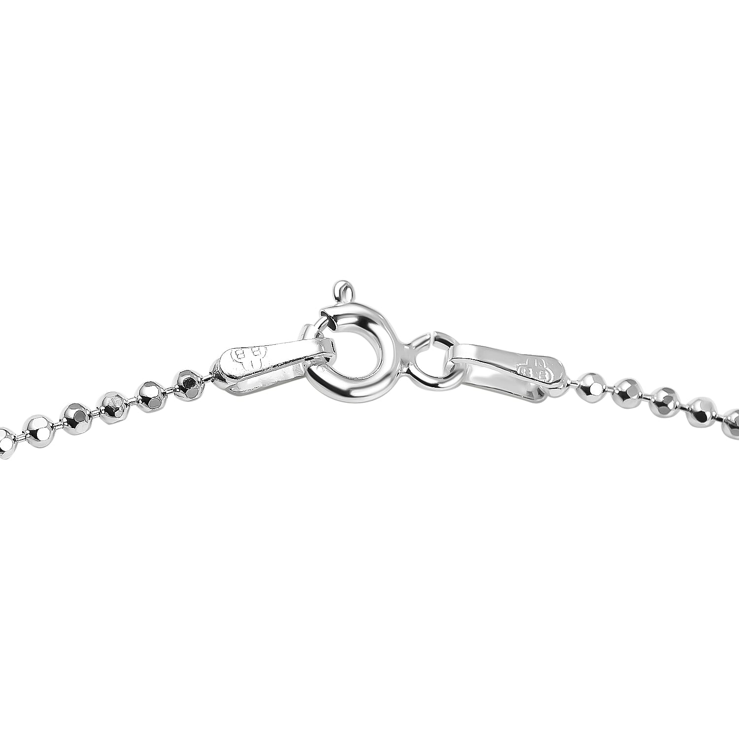 NY Closeout Deal - Sterling Silver Diamond Cut Ball Chain (Size - 18) 7782957 3