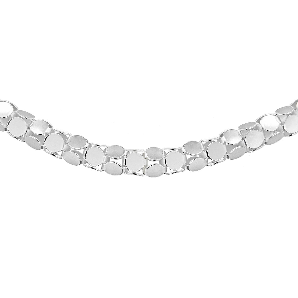 Sterling Silver Round Mirror Chain 20 Inch 7602342 0