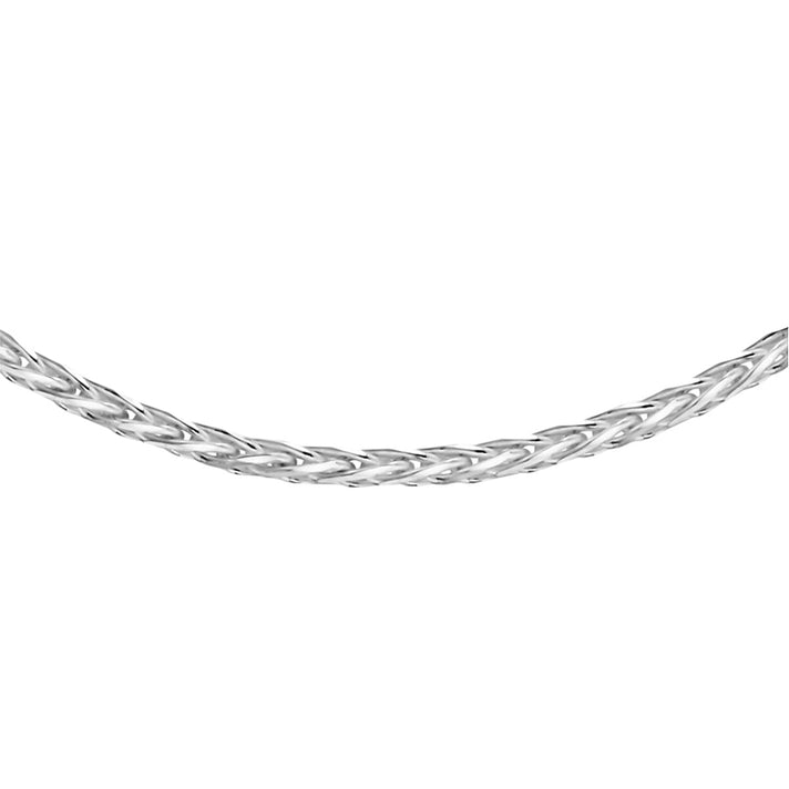 RACHEL GALLEY - Sterling Silver Diamond Cut Spiga Necklace (Size - 20), Silver Wt. 11 Gms 7687972 1