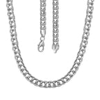 JCK Vegas Closeout - Sterling Silver Double Curb Necklace (Size - 20)