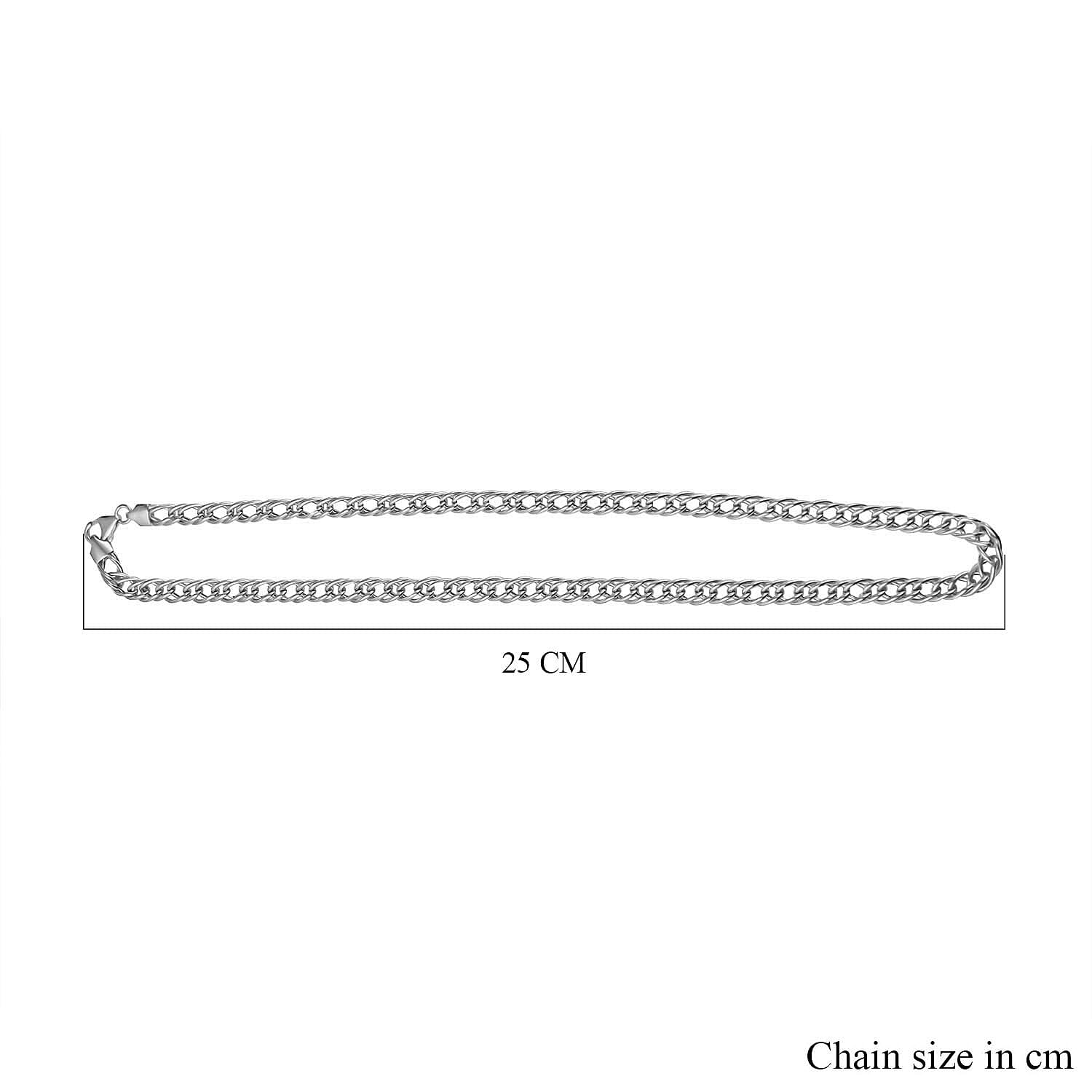 JCK Vegas Closeout - Sterling Silver Double Curb Necklace (Size - 20) 7740213 10