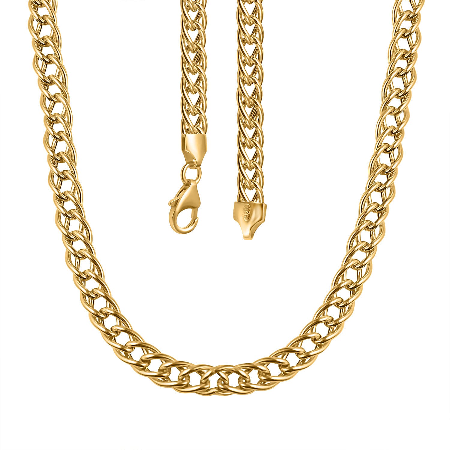 Gold Plated Sterling Silver Chain (Size - 20),  Silver Wt. 16.4 Gms 7740229 5