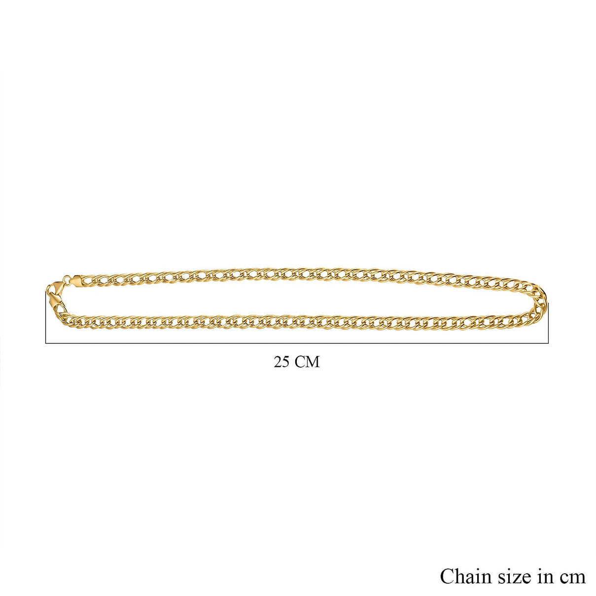 Gold Plated Sterling Silver Chain (Size - 20),  Silver Wt. 16.4 Gms 7740229 9