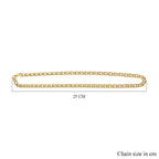 JCK Vegas Closeout - Sterling Silver Double Curb Necklace (Size - 20),  Silver Wt. 16.4 Gms
