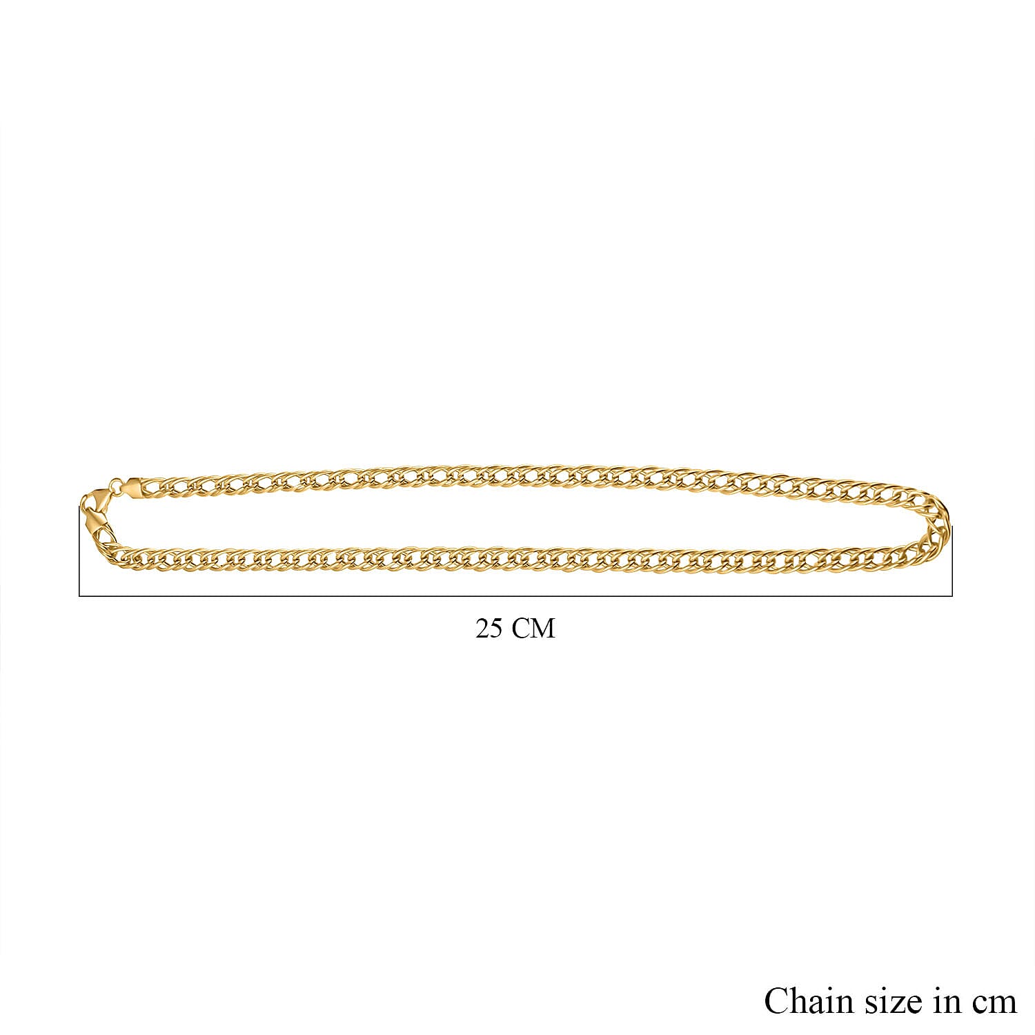 Gold Plated Sterling Silver Chain (Size - 20),  Silver Wt. 16.4 Gms 7740229 9