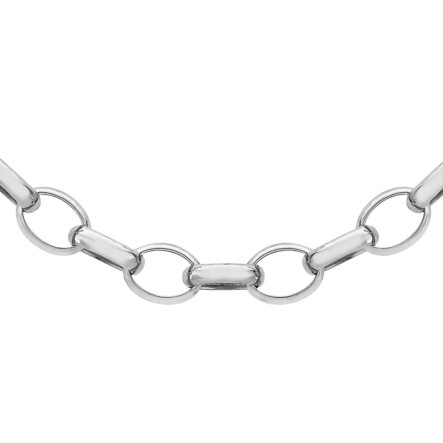 Sterling Silver Oval Belcher Chain 20 Inch 7315285 0