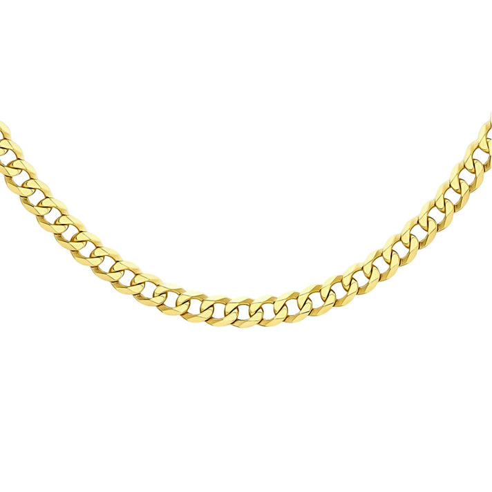 RACHEL GALLEY - Gold Plated Sterling Silver Curb Necklace (Size - 20), Silver Wt. 21.7 Gms 7688099 1