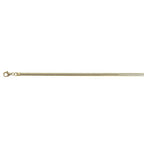 Designer Inspired - Diamond Cut Snake Necklace (Size - 20) With Lobster Clasp in Yellow Gold Overlay Sterling Silver, Silver Wt. 23.72 Gms.
