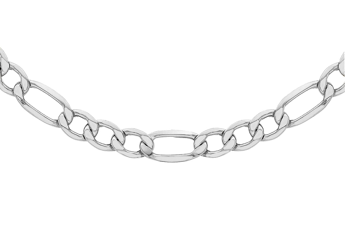 Sterling Silver Diamond Cut Figaro Chain 20 Inch 7315290 0
