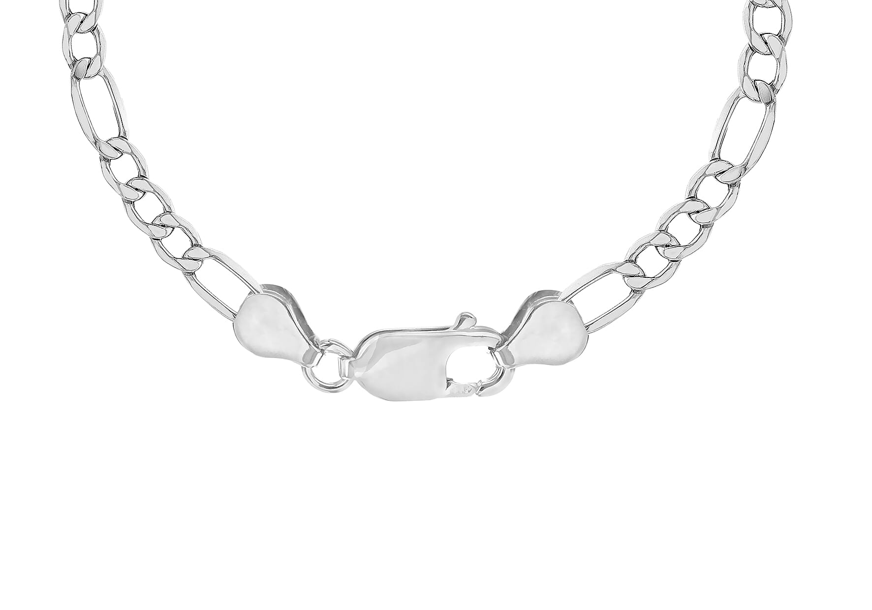 Sterling Silver Diamond Cut Figaro Chain 20 Inch 7315290 3