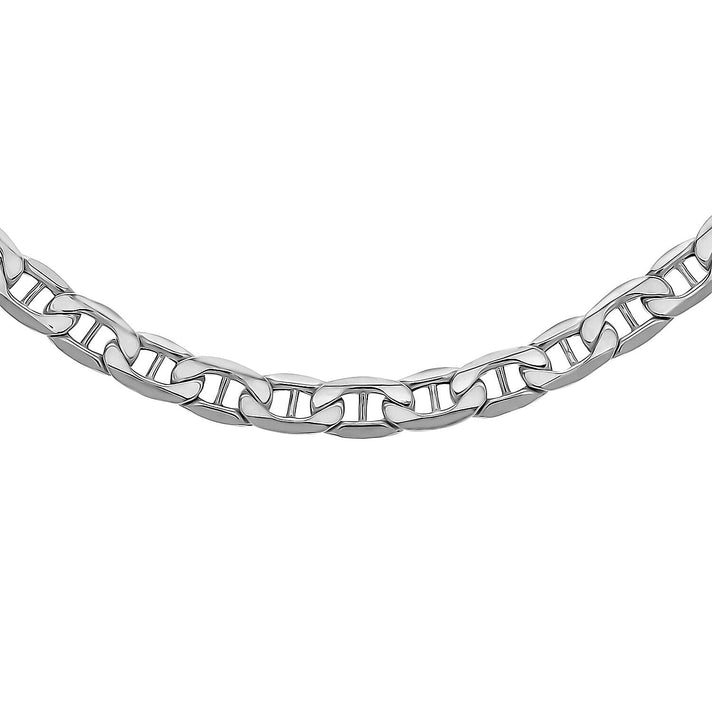 Sterling Silver Diamond Cut Flat Rambo Chain 20 Inch 7315351 1