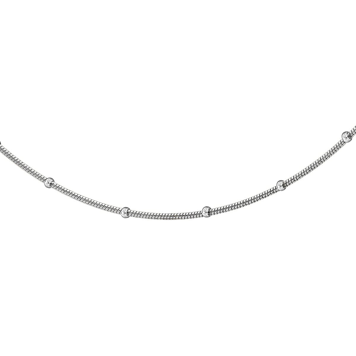 Sterling Silver 2.1mm Round Snake and Ball Chain 20 Inch 7599050 1