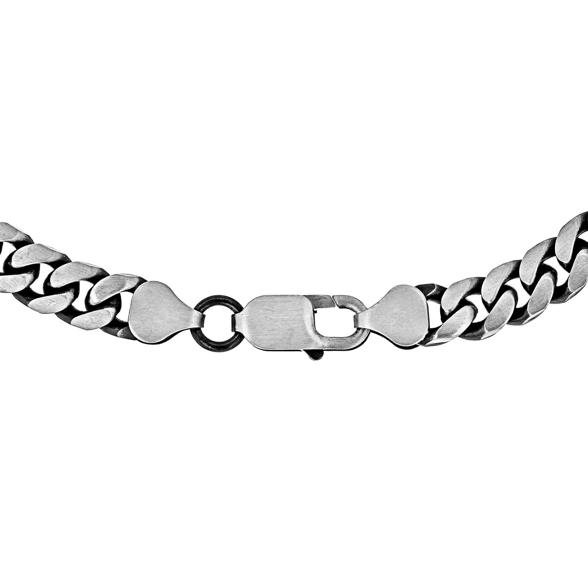 Sterling Silver 6.9mm Oxidised Flat Curb chain 20 Inch 7315211 3