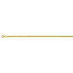Italian Made ROMA Close Out Deal - Sterling Silver Necklace (Size - 20) with Lobster Clasp in Yellow Gold Plating