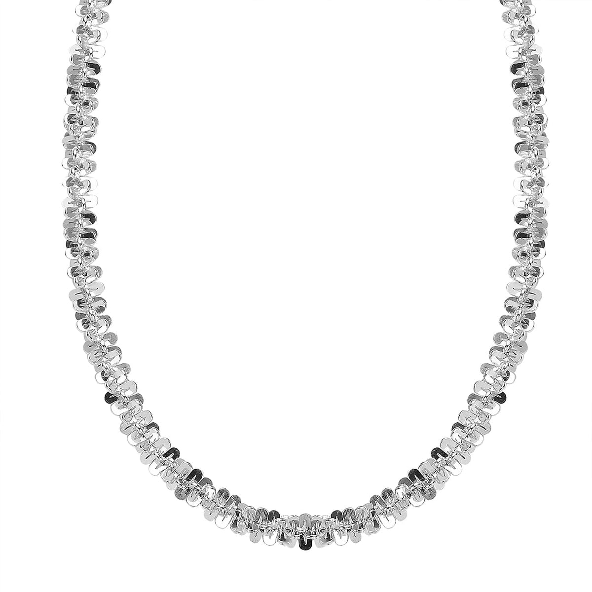 Designer Inspired Closeout - Sterling Silver Rock Necklace (Size - 20) 7723601 0