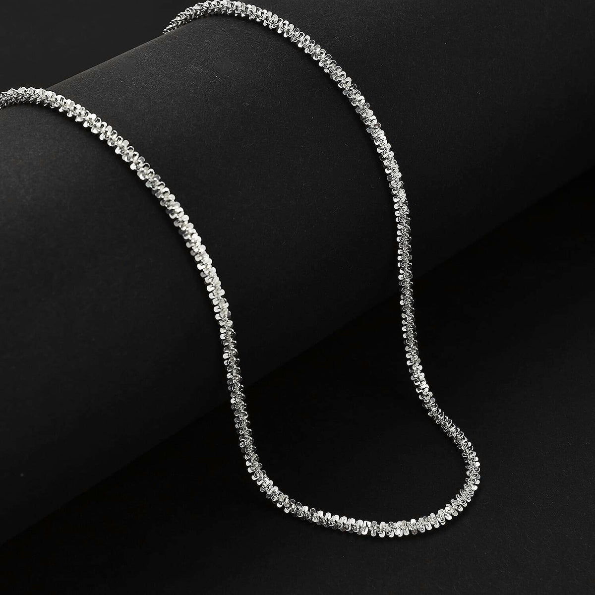 Designer Inspired Closeout - Sterling Silver Rock Necklace (Size - 20) 7723601 1