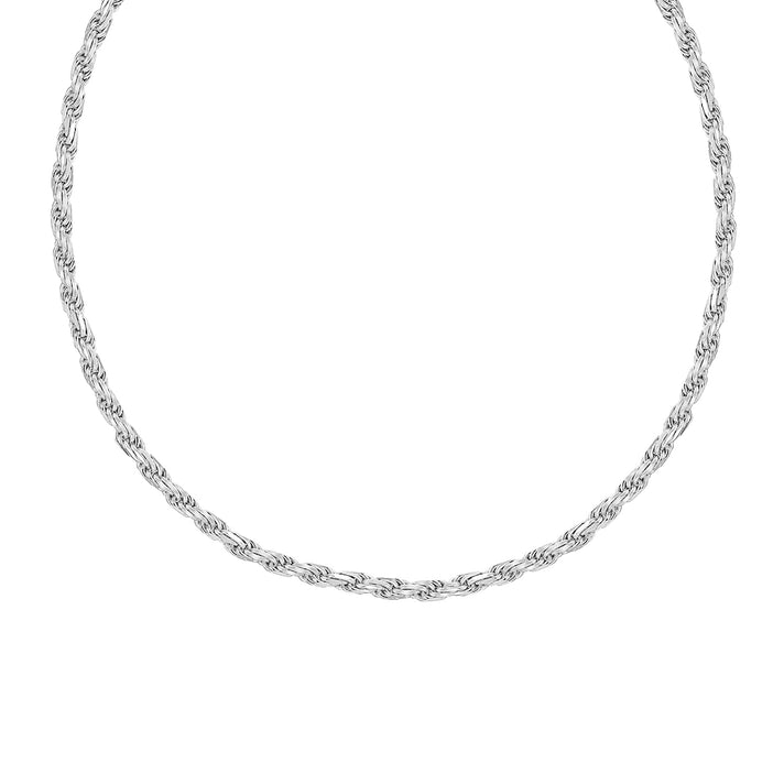 Sterling Silver Diamond Cut Rope Chain 20 Inch 7602291 2