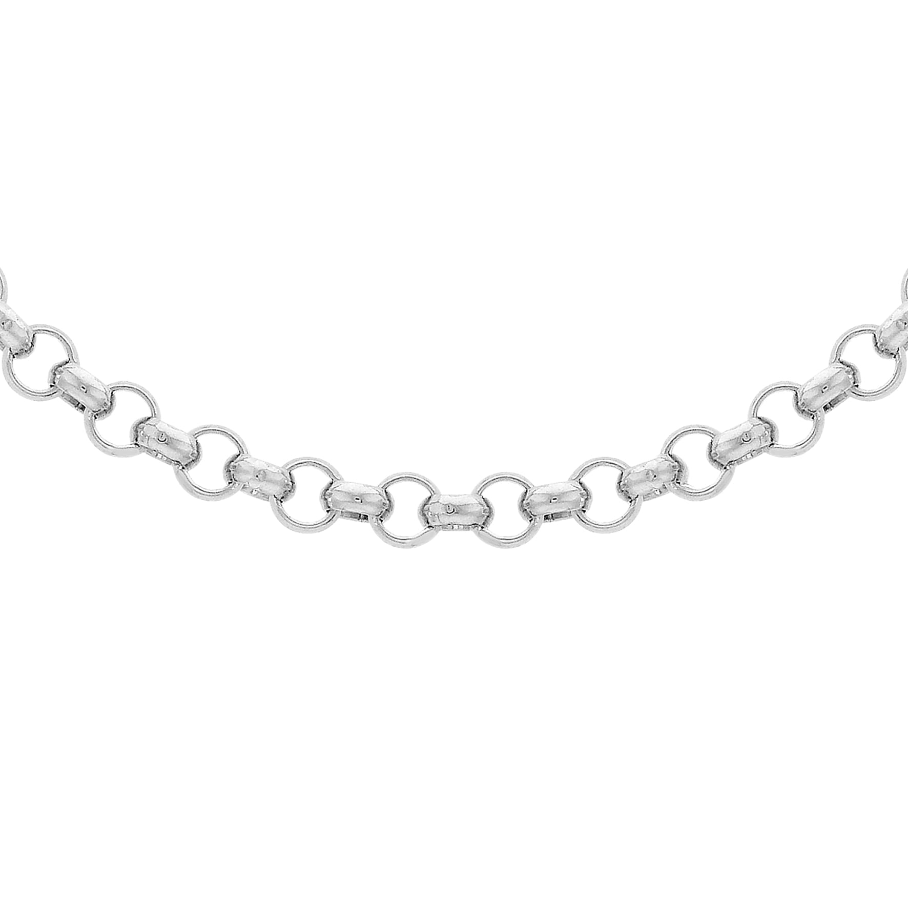 Sterling Silver Round Belcher Chain 20 Inch 7607725 0