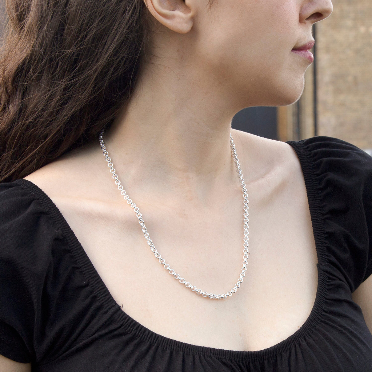 Sterling Silver Round Belcher Chain 20 Inch 7607725 1