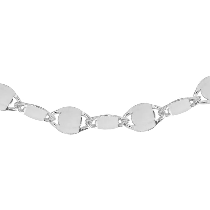 Sterling Silver Flat Mirror 4.8mm Link Chain 20 Inch 7620243 2
