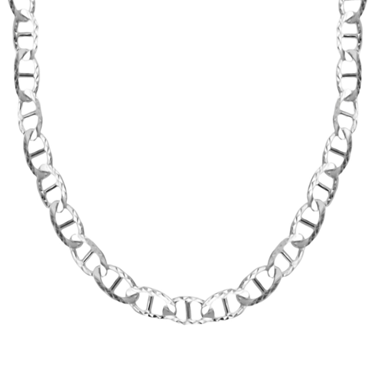 Sterling Silver Diamond Cut Rambo Chain (Size - 20), Silver Wt. 13.80 Gms 7709757 1