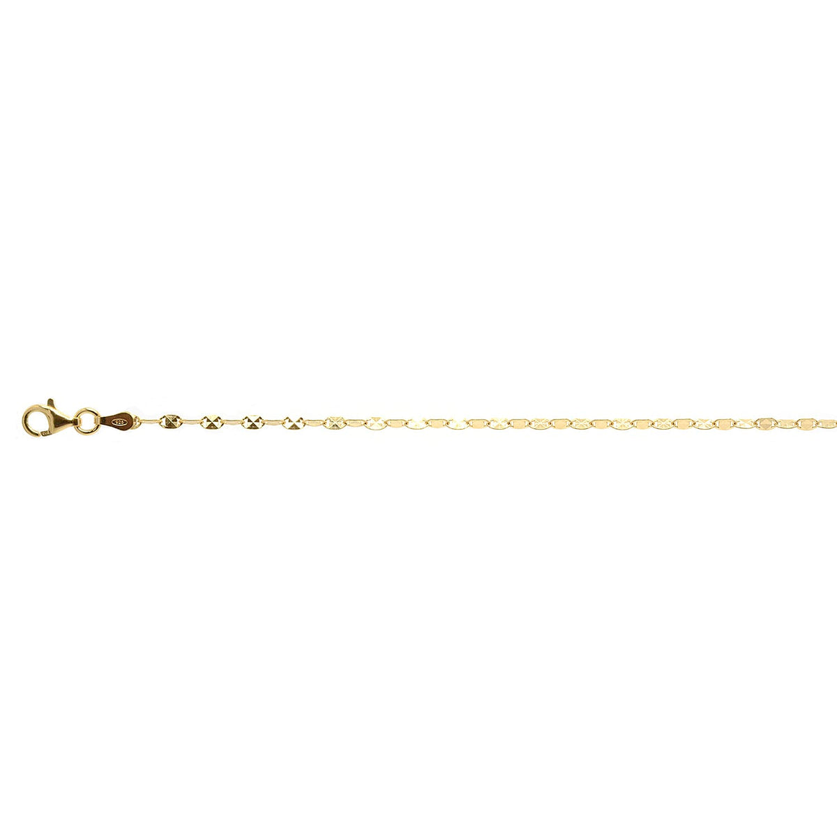 Mega Deal - Confetti Pyramid Necklace (Size - 20) with Lobster Clasp in Gold Plating Sterling Silver V32699297 0