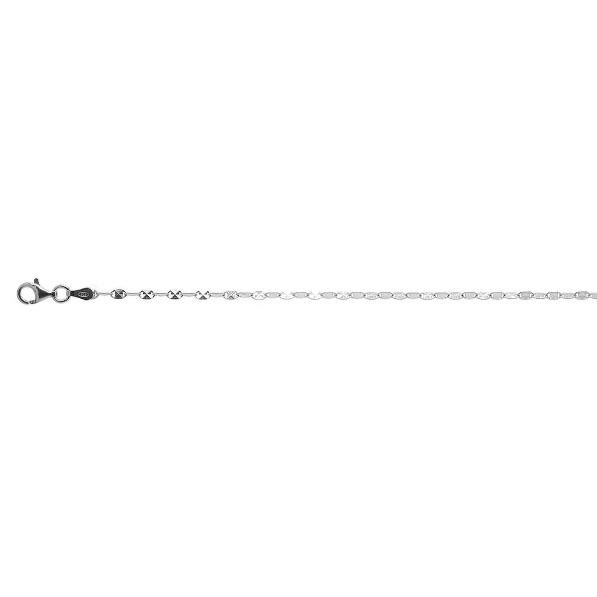 Vicenza Closeout - Sterling Silver Confetti Pyramid Necklace (Size - 20) with Lobster Clasp 7969461 0