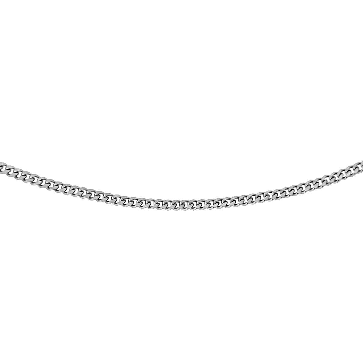 Panza Curb Chain (Size - 20) With Spring Ring Clasp Sterling Silver. 7282065 0