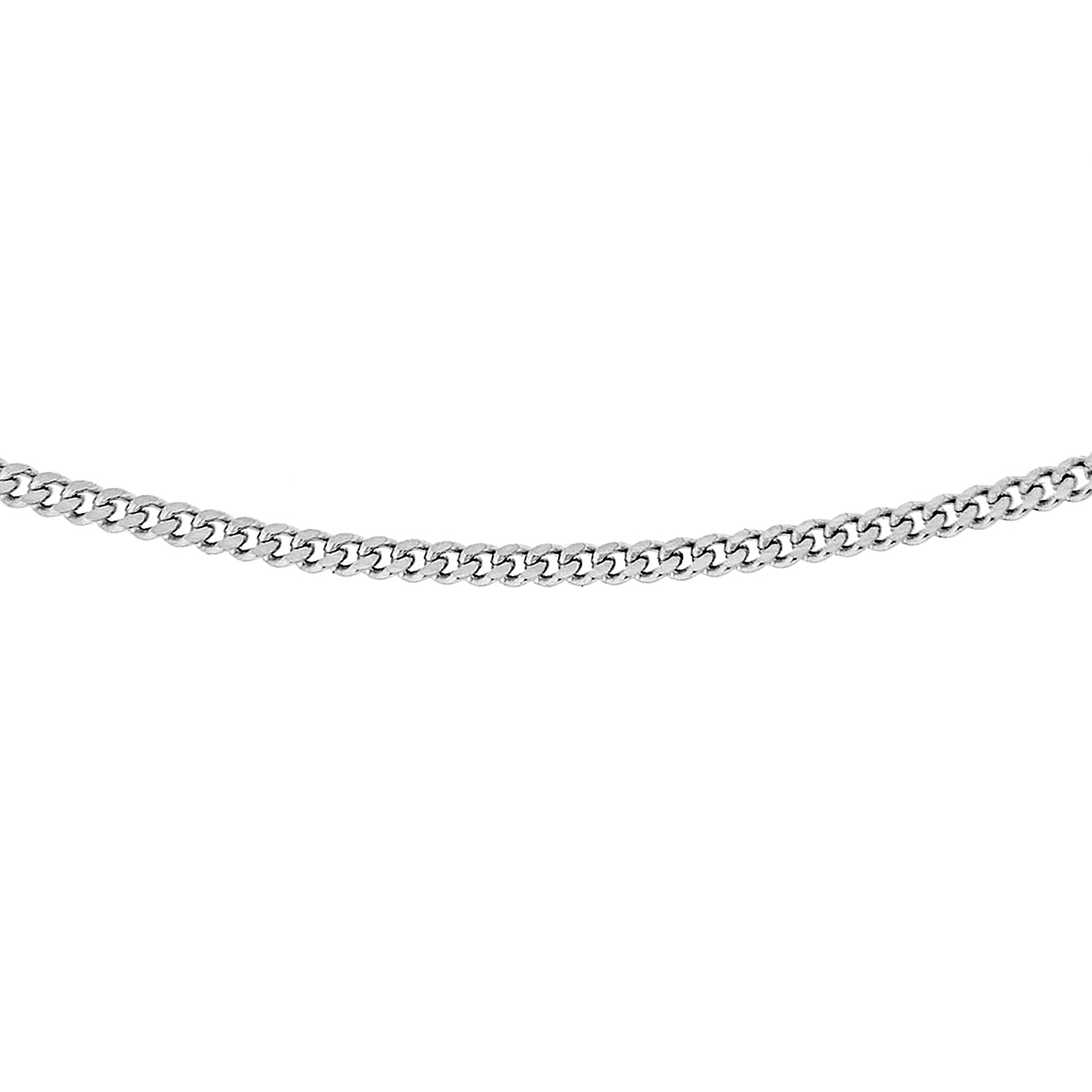 Sterling Silver 1.4mm Panza Curb Chain 20 Inch 7603826 0
