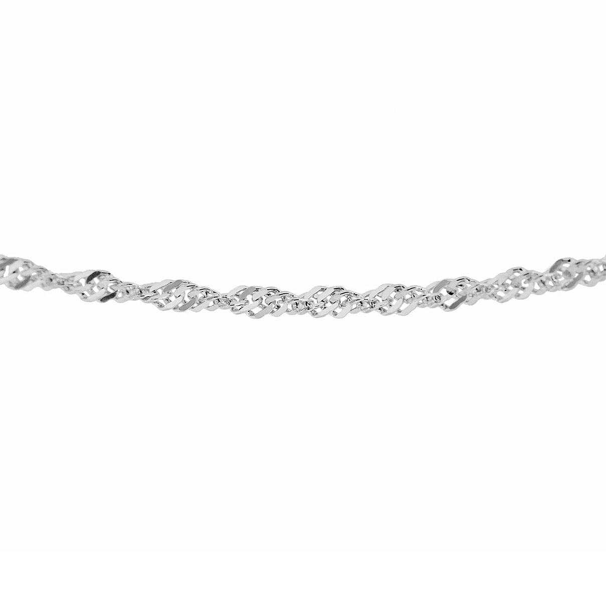 Sterling Silver Diamond Cut Twist Curb Chain 20 Inch 7604759 0