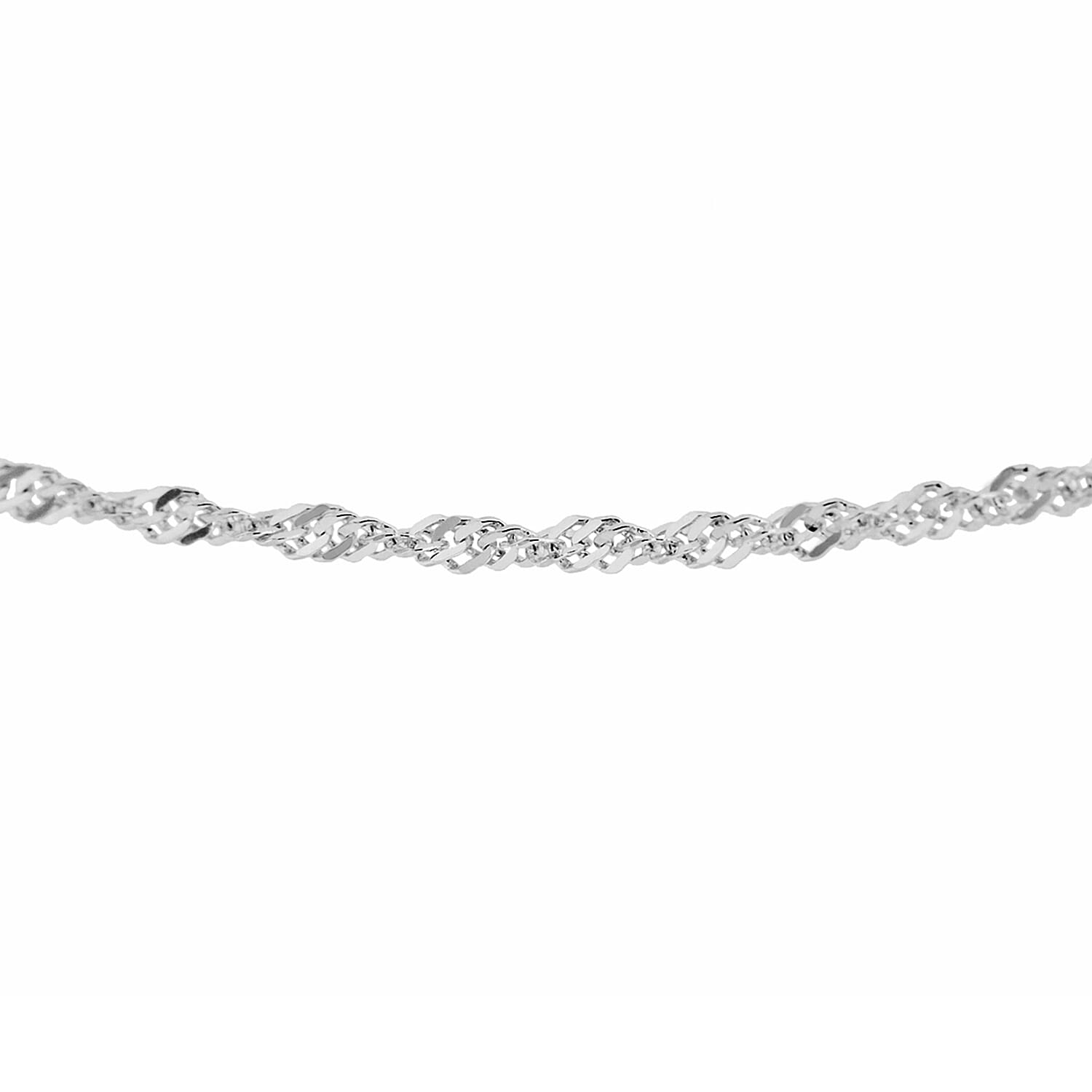 Sterling Silver Diamond Cut Twist Curb Chain 20 Inch 7604759 0
