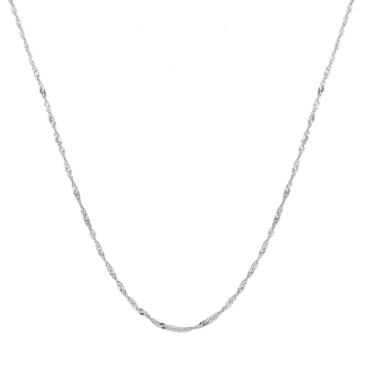 Sterling Silver Diamond Cut Twist Curb Chain 20 Inch 7604759 1